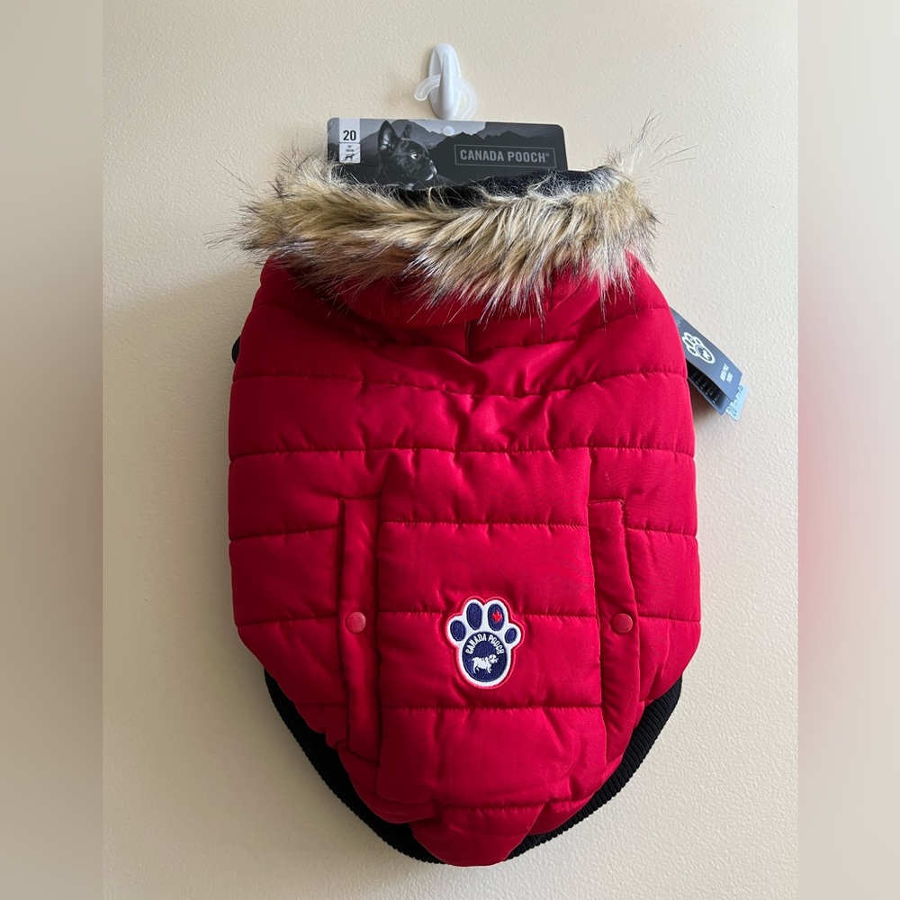 Canada Pooch North Pole Parka. Faux Down Insulation; Water Resistant Shell.